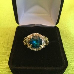 Vintage Blue Topaz Ring